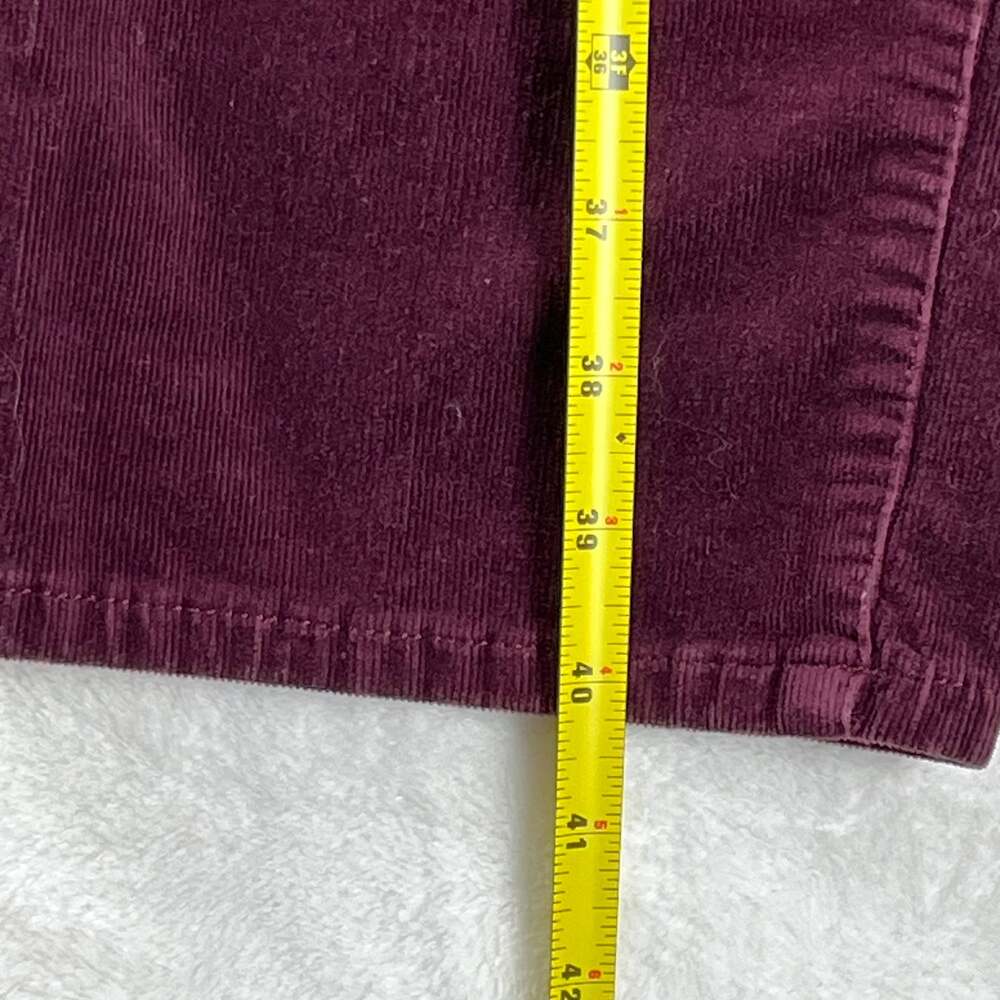 Talbots‎ Burgundy Corduroy High Rise Straight Leg Pants Women’s 16W - Picture 7 of 11